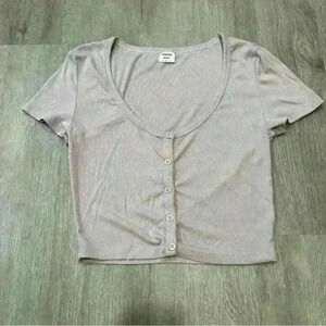 NWOT Aritzia Sunday Best Holly Crop Top Light Purple